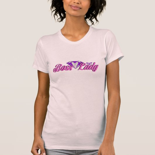 T-Shirt Boss Lady Diamants (Devant)