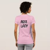 T-shirt BOSS LADY - (front AND back (Dos entier)