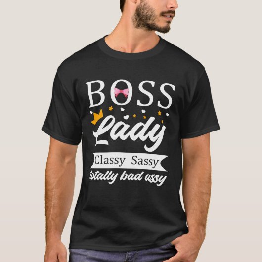 T-shirt Boss Lady Happy National Bosses Day Appréciation F (Devant)