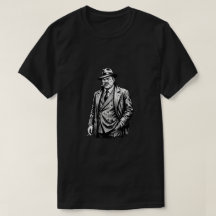 Boss Mafieux Vintage Fedora Cigare Noir Graphique