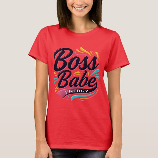 T-shirt Boss métallique Vibes Babe Top (Devant)