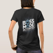 T-shirt Boss Mode Activated Design National Boss Day (Dos)