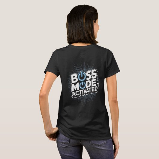 T-shirt Boss Mode Activated Design National Boss Day (Dos entier)
