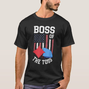 T-shirt Boss Of The Toss Drôle Cornhole Cadeaux Pour Homme