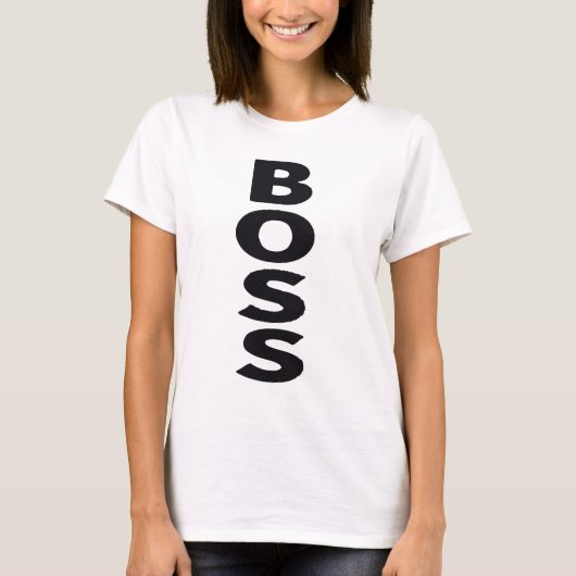 T-shirt Boss Typography Design National Boss Day (Devant)