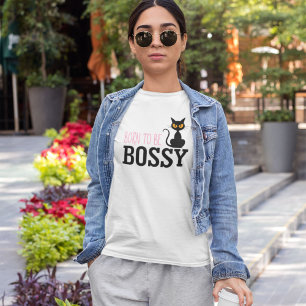 T-shirt Bossy chat drôle et élégant amant de animal de com