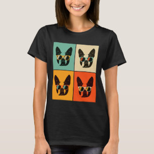 T-shirt Bostie Dog Funny Boston Terrier With Sunglasses