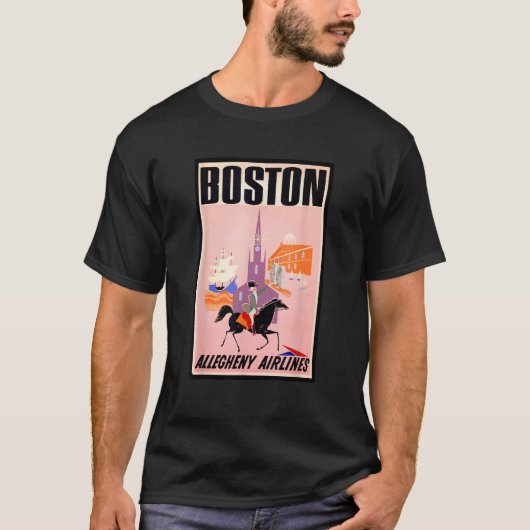 T-shirt Boston American History Paul Revere Massachusetts  (Devant)