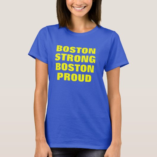 T-shirt Boston Boston fort fier (Devant)