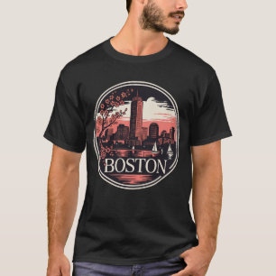 T-shirt Boston City Massachusetts USA