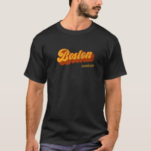 T-shirt Boston Forever Résident Massachusetts Local Ma Tou
