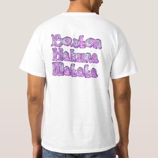 T-shirt Boston Hakuna Matata (Dos)