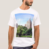 T-shirt Boston MA - Vue depuis Boston Public Garden (Devant)
