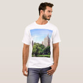 T-shirt Boston MA - Vue depuis Boston Public Garden (Devant entier)