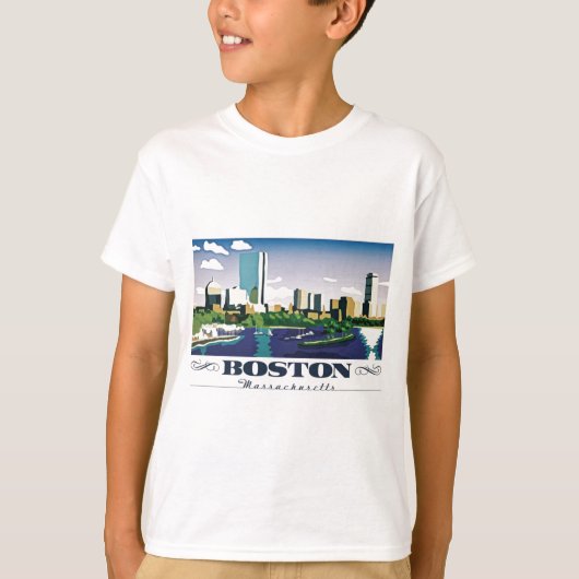 T-shirt Boston, Massachusetts (Devant)
