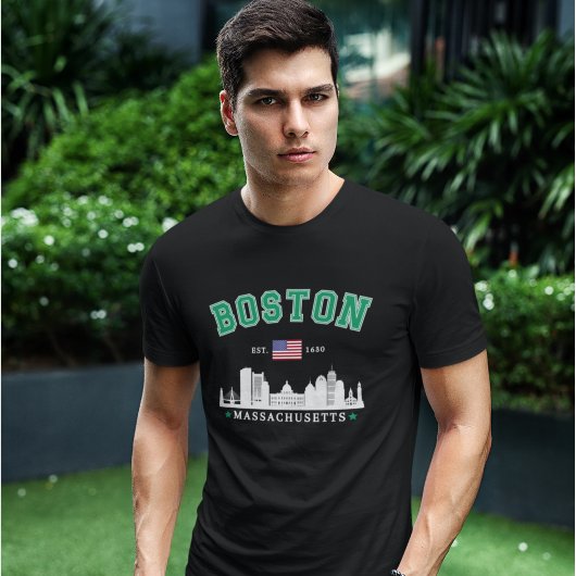 T-shirt Boston Massachusetts Est. 1630 Funny Travel