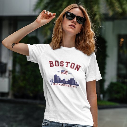 T-shirt Boston Massachusetts Est. 1630 Travel