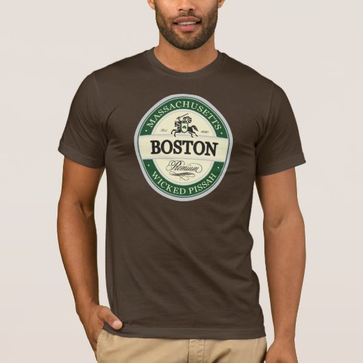 T-shirt Boston - pissah mauvais (Devant)