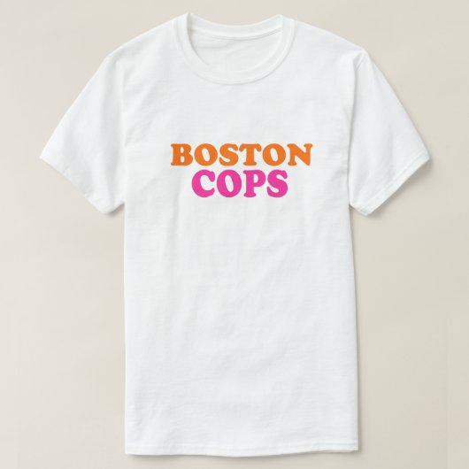 T-shirt Boston Police Officers Cops (Design devant)