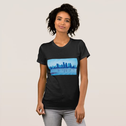T-shirt Boston Skyline (Devant entier)