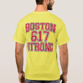 T-shirt Boston STRONG 617 Typographie (Dos)