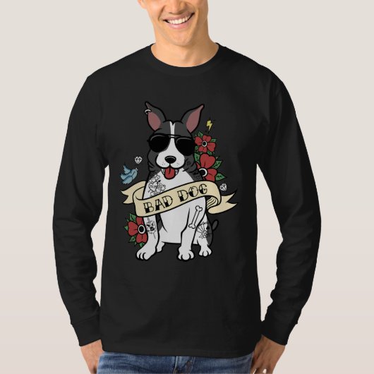 T-shirt Boston Terrier Bad Chien (Devant)