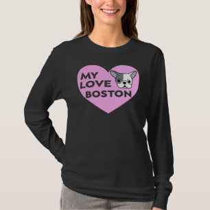 T-shirt Boston Terrier Bostie Maman Amour