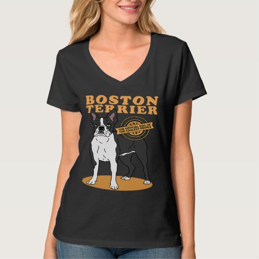 T-shirt Boston Terrier Boston Terrier Chien Du B Le Plus C (Devant)