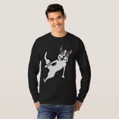 T-shirt Boston Terrier Breakdance (Devant entier)