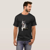 T-shirt Boston Terrier Chien reproduit Chiens Chiens Puppy (Devant entier)