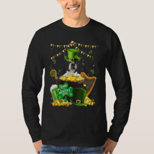 T-shirt Boston Terrier Chiens Funny Irlandais Shamrock St