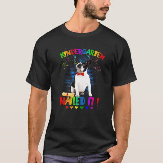 T-shirt Boston Terrier Classe De Diplôme De 22 Maternelle