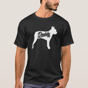 T-shirt Boston Terrier Daddy Propriétaire Papa Pères De Bo