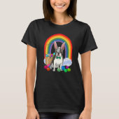 T-shirt Boston Terrier Dog Mom Easter Eggs Bunny Rabbit (Devant)