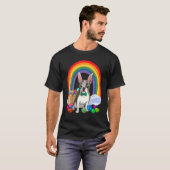 T-shirt Boston Terrier Dog Mom Easter Eggs Bunny Rabbit (Devant entier)
