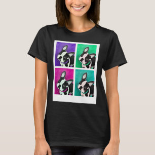 T-shirt Boston Terrier Dog Pop Art