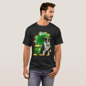 T-shirt Boston Terrier Dog Shamrock Irish Saint St Patrick (Devant entier)