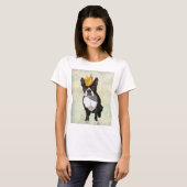 T-shirt Boston Terrier et Crown (Devant entier)