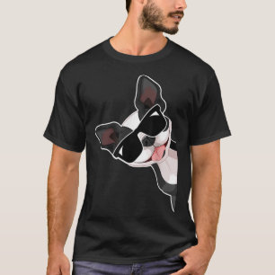 T-shirt Boston Terrier Funny Bull Boston Chien Avec Sungla
