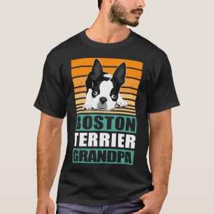 T-shirt Boston Terrier grand-père chien Boston Terriers