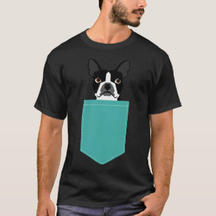 T-shirt Boston Terrier Head Chien race Cute Pupper Boston