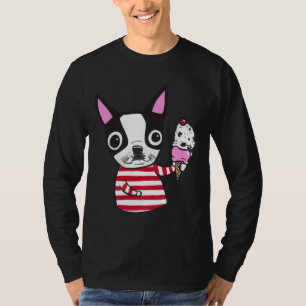 T-shirt Boston Terrier Ice Cream