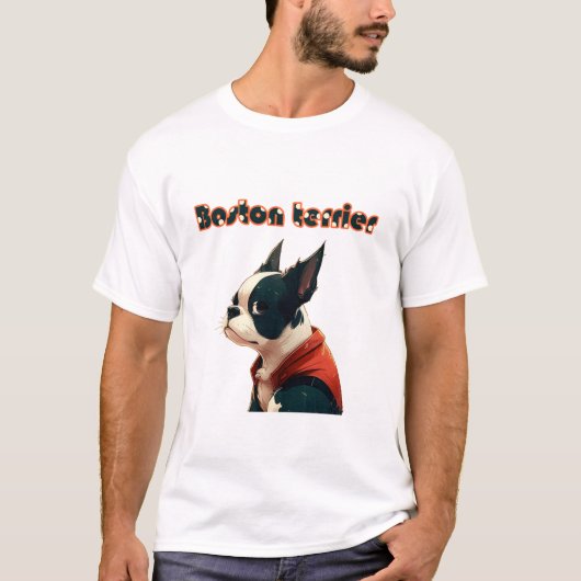 T-shirt boston terrier look (Devant)
