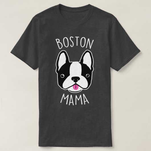T-shirt Boston Terrier Mama (Design devant)