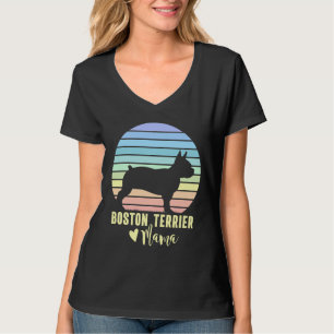 T-shirt Boston Terrier Mama Boston Terrier Chien Maman