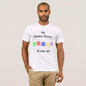 T-shirt Boston Terrier Marche Sur Moi (Devant entier)