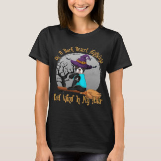 T-shirt Boston Terrier On A Dark Desert Highway