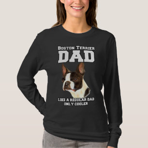 T-shirt Boston Terrier Papa Comme Un Papa Régulier Proprié