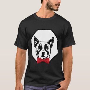 T-shirt Boston Terrier portant le bol rouge beau chien Bre