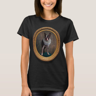 T-shirt Boston Terrier Renaissance Painting Dog Portrait